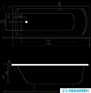 Ванна Roca Linea XL 170x75 [24T050000]