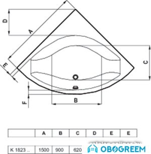 Ванна Ideal Standard Active 150x150 [K184501]