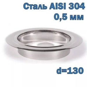 Розетта для дымохода из нержавеющей стали D=130