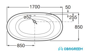 Ванна BLB USA 170x85 (белый)