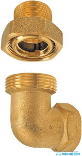 Фитинг Ferro Муфта 1/2” угловая с о-рингом SGU5