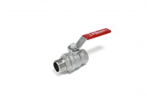 Кран шаровой латунь хром R254DL Ду 32 Ру35 ВР/НР рычаг Giacomini R254LX006