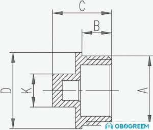 Фитинг Ferro Заглушка 3/4