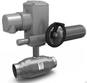 Кран шаровой КШ.Ц.П.Х.125.025.Н/П.02 цельносварной Dn125 Pn25 стандартный проход приварной под привод LD