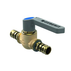 Кран шаровой латунь Mepla Дн 32 Ру10 пресс рычаг Geberit 614.061.00.2