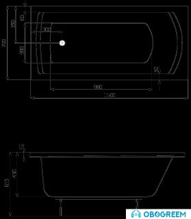 Ванна Roca Linea 150x70 [24T010000]