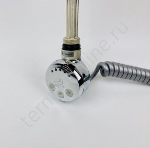 Блок управления с ТЭНом Terma MEG 1.0 кабель с вилкой, хром, 300 Вт