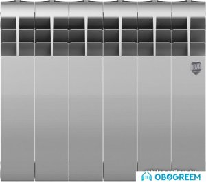 Биметаллический радиатор Royal Thermo BiLiner 350 Silver Satin (6 секций)
