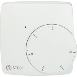 STOUT  Проводной электронный термостат WFHT-BASIC со светодиодом
