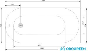 Ванна Cersanit Octavia 150x70 [S301-109]