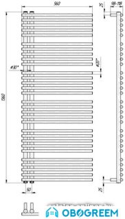 Полотенцесушитель Марио Премиум Марсель 136x56
