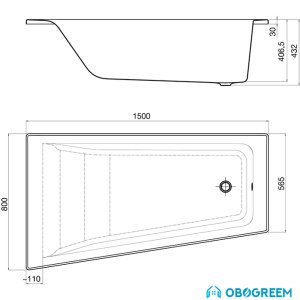 Ванна Roca Easy 150x80 [248407000]
