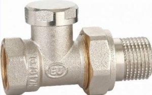 Прямой запорный радиаторный вентиль Euros 1/2″