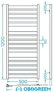 Полотенцесушитель Марио Санти 120х53