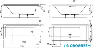 Ванна Ideal Standard Strada 170x70 [K260501]