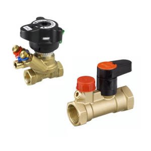 Комплект клапанов Danfoss MVT/MSV-S - 3/4" (балансировочный и запорный, ВР/ВР, PN20, Tmax 120°С)