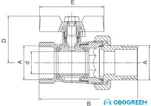 Запорная арматура Ferro Шаровой кран 3/4