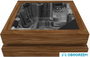 Ванна Aquavia Spa Cube Ergo (pearl shadow/walnut)