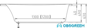 Ванна Alpen Alia 170x80
