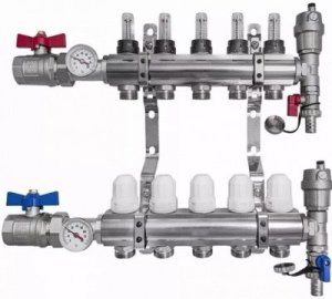 Коллектор Profline XF 20102 1″3/4″х7 с балансировочными кранами