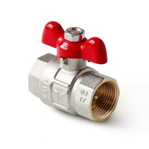 Кран шаровой полнопроходной ручка бабочка, В-В 1 Pro Aqua Valves