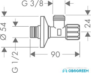Запорная арматура Hansgrohe 13904000