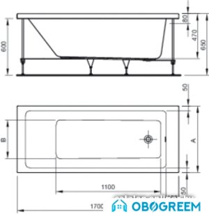 Ванна Ideal Standard Strada 170x75 [K261301]