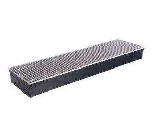 STOUT  Конвектор внутрипольный SCN 110.380.1400 (Решётка роликовая, анодированный алюминий)