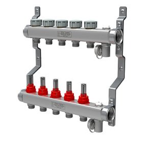 Коллектор Royal Thermo для теплого пола с расходомерами 1х3/4ЕК с 6 контурами