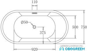 Ванна BelBagno BB70 150x75