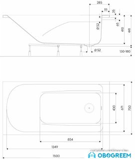 Ванна Kolo Comfort Plus 150x75 [XWP1450000]