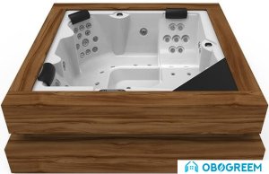Ванна Aquavia Spa Cube Ergo (white/walnut)