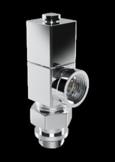 Royal Thermo Вентиль ручной регулировки осевой, CUBE (хром), 1/2