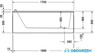 Ванна Duravit Starck tubs & showers 700335000000000