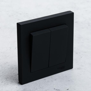 Радиовыключатель HiTE PRO BASE-2F с фиксацией клавиши (белый, бежевый, графит, карбон)