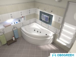 Ванна BAS Вектра 150x90L