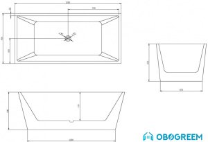 Ванна Abber AB9224-1.6 160x80